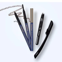 Карандаш для бровей водонепроницаемый двухсторонний карандаш для бровей водонепроницаемый черный коричневый цвет 3D макияж глаз 3 цвета