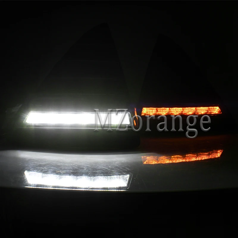 2 шт. Автомобильный светодиодный DRL дневные ходовые огни с функцией затемнения светильник для Ford Focus 3 2012 2013 авто Стайлинг Дневной светильник