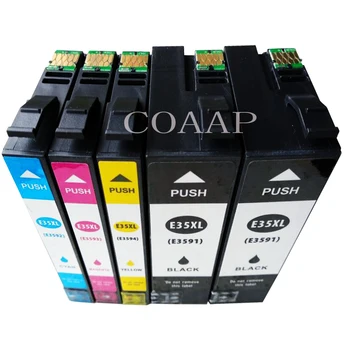 

5PK Compatible EPSON 35XL T3591 T3592 T3593 T3594 ink cartridge for WorkForce Pro WF 4720DWF 4725DWF 4730DTWF 4730DWF 4740DTWF
