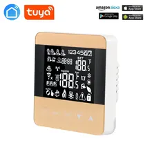 TUYA термостат Wi-Fi регулятор температуры для воды/напольного отопления Alexa Google домашний контроль терморегулятор для теплой комнаты
