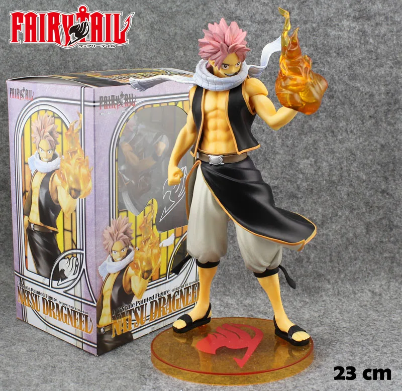 

Free Shipping Cool 9" Fairy Tail Anime Natsu 1/7 Scale Boxed 23cm PVC Action Figure Animation Collection Model Doll Toy Gift