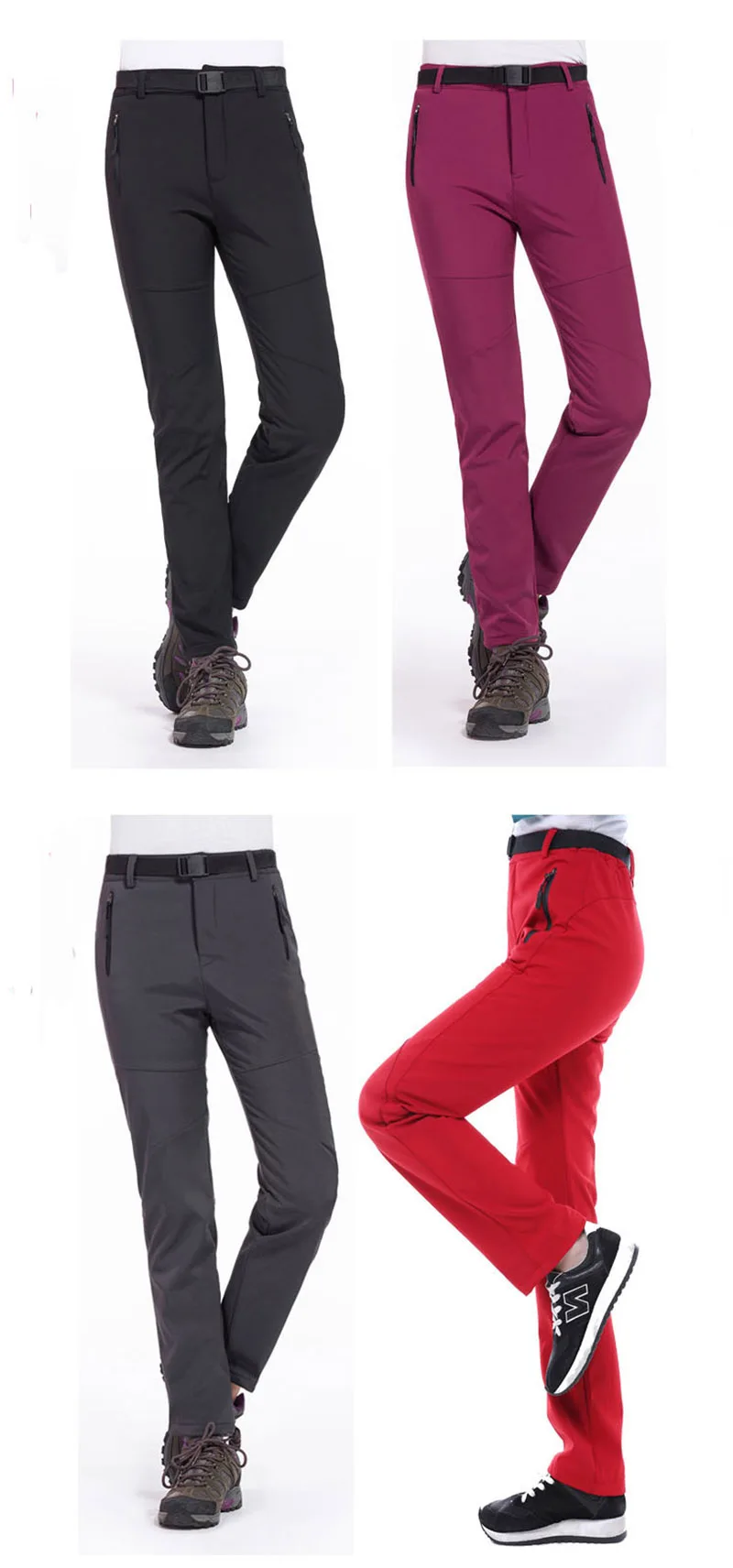 Зимние флисовые Походные штаны для мужчин и женщин, теплые флисовые водонепроницаемые штаны, термо штаны для кемпинга, катания на лыжах, треккинга, альпинизма