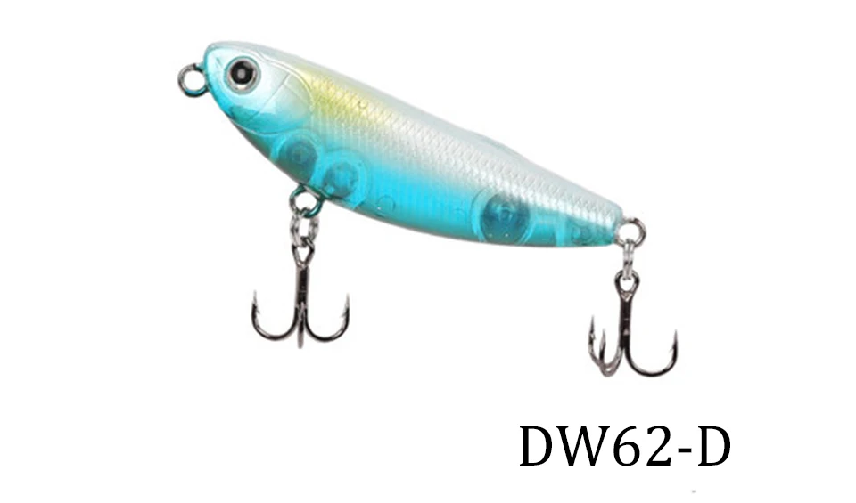 TSURINOYA DW62 5,0 см/5 г мини Topwater карандаш Рыбалка приманки Жесткий Рыбалка приманки небольшой карандаш приманки