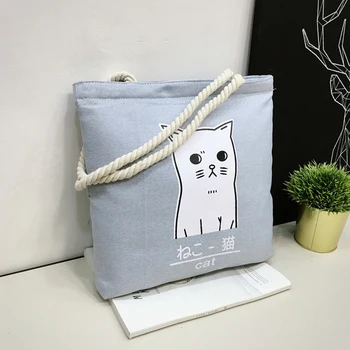 

Cotton Reusable Shopping Bag Canvas Women Tote Bag Handbag Shop String Bag Shopper Eco Friendly Sacola Canvas Tote Bolsos 50Z008