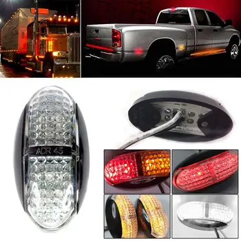 

IP68 10pcs Side Marker Light Rear 4Led Car Truck Lorry Clearance Trailer Lamp Camper Amber/Red /Red And Amber /White