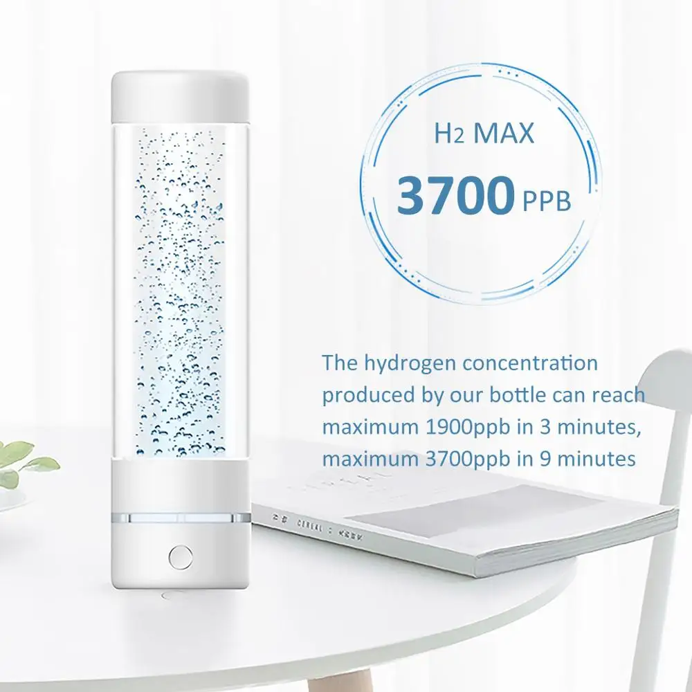 Comprar La 3 generación Max 3700ppb SPE PEM alta concentración de hidrógeno botella de agua de hidrógeno y mínimo generador de agua de hidrógeno