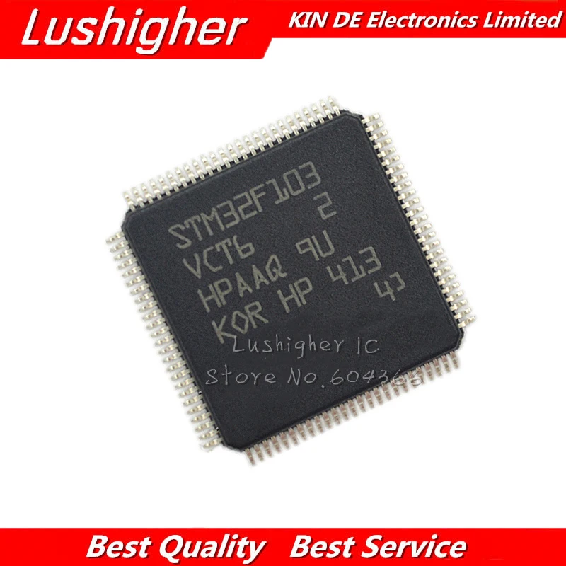 

2PCS STM32F103VCT6 QFP100 STM32F103 QFP ARM new and original IC
