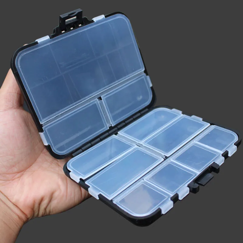 

Lure Fishing Tackle Box Storage Case Box Plastic Fishing Lure Spoon Hook Bait Tackle Box Small Accessory Box Square Fishhook Box