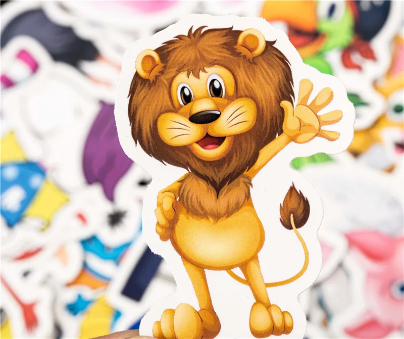 50PCS Animal Cartoon Stickers Starfish Kid Sticker Set For Children Travel Case Bicycle Laptop Notebook Toy Anime Stickers (16)