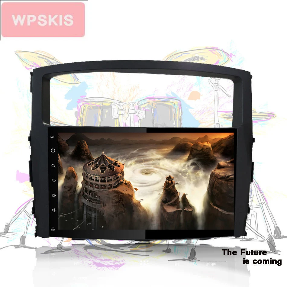 

9" in dash Autoradio Android 9.0 Car radio video a/v headunit tablet for Mitsubishi Pajero V93 V97 2006-2015 carplay usb 8 core