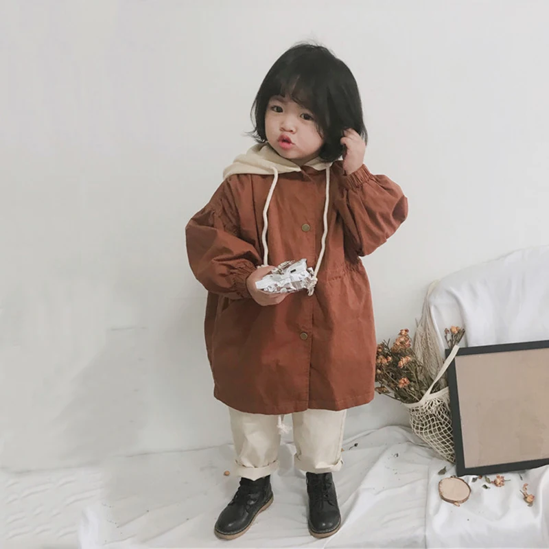 

Baby Girls Jackets Hooded Coats Autumn Winter Kid's Clothing Fashion Toddler Girls Overcoat 2018 Spring Children Outerwear