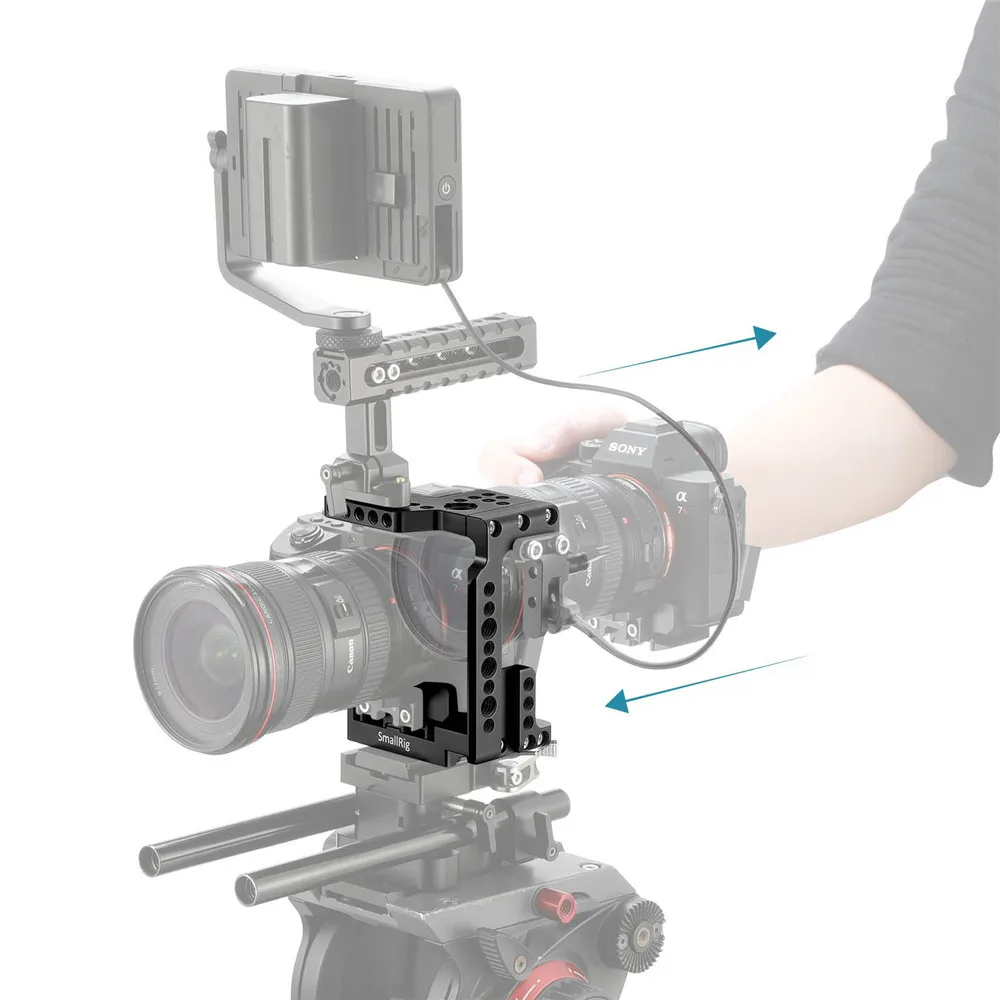 Полуклетка SmallRig a7riii a7ii для Sony A7R III/A7 II/A7R II/A7S II защитный быстросъемный чехол камеры