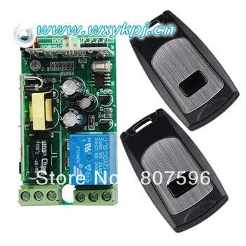 

RF 2 channel 315MHz/433MHz 85V~250V wireless remote control relay switch, 2 radio transmitter and 1 receiver controller system