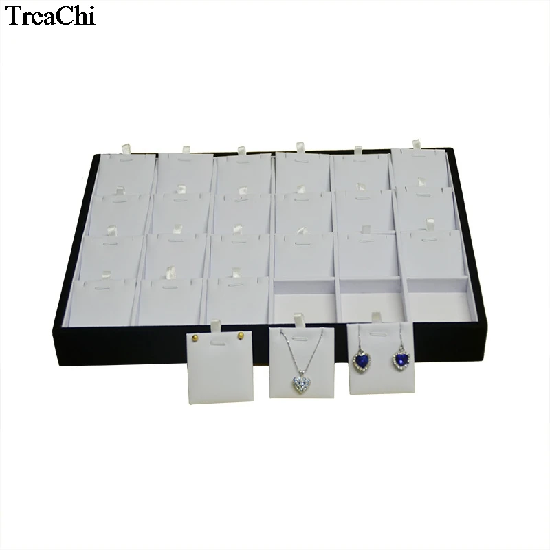 Buy 2Pcs Fine Jewelry Display Case 24 Grids Pendant