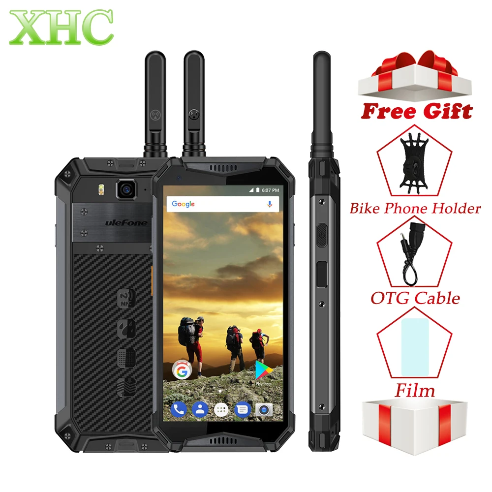 Ulefone power 3 т 5 7 ''IP68/IP69K Водонепроницаемый мобильный телефон на процессоре Helio P23
