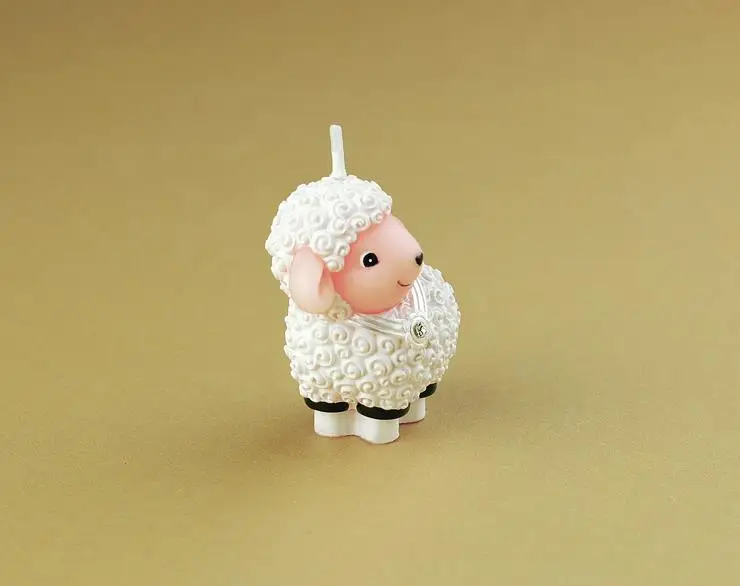 Милый маленький овец со стразами Декоративная Свеча для подарков для будущей матери для крещения ребенка вечерние пользу для детей подарок на день рождения для маленьких девочек