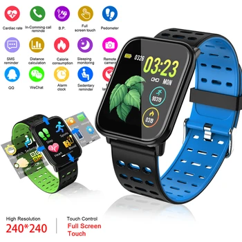 

LIGE HD Full Screen Touch LED Smart Sport Bracelet IP67 Waterproof Wristband Blood Pressure Heart Rate Monitor Fitness Tracker