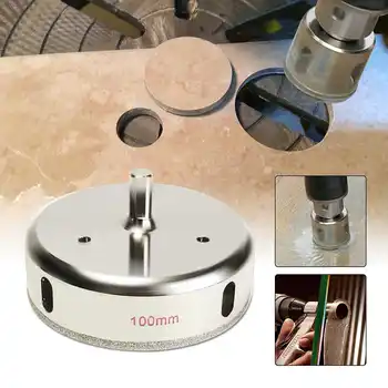 

100mm 4" inch Diamond Coated Drill Bit Hole Saw Cutter Glass Tile Ceramic Marble Drilling Power Tool