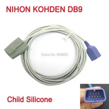 

Compatible nihon kohden DB9 long cable spo2 sensor reusable spo2 pediatric silicon soft sensor