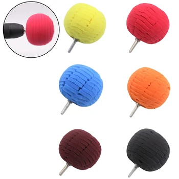 

1PC Practical Soft 3"(80mm )Ball Finishing Pad For Buff Polish Pad For Car Polishing Polisher Colorful Auto Tools