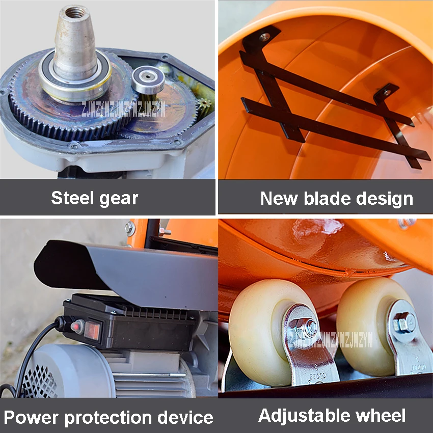 Обновленная небольшая Бытовая Бетономешалка на строительной площадке Бетономешалка электрическая Подающая смесительная машина 220 В 650 Вт 400л 22об/мин