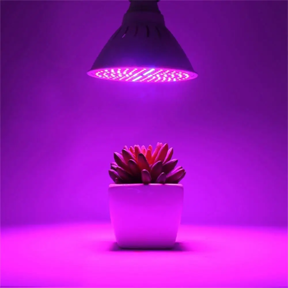 Светодиодный лампа для выращивания полного спектра AC220V 110 V Светодиодная лампа для выращивания растений для гидропоники цветы растения, овощи+ настольная рамка-держатель