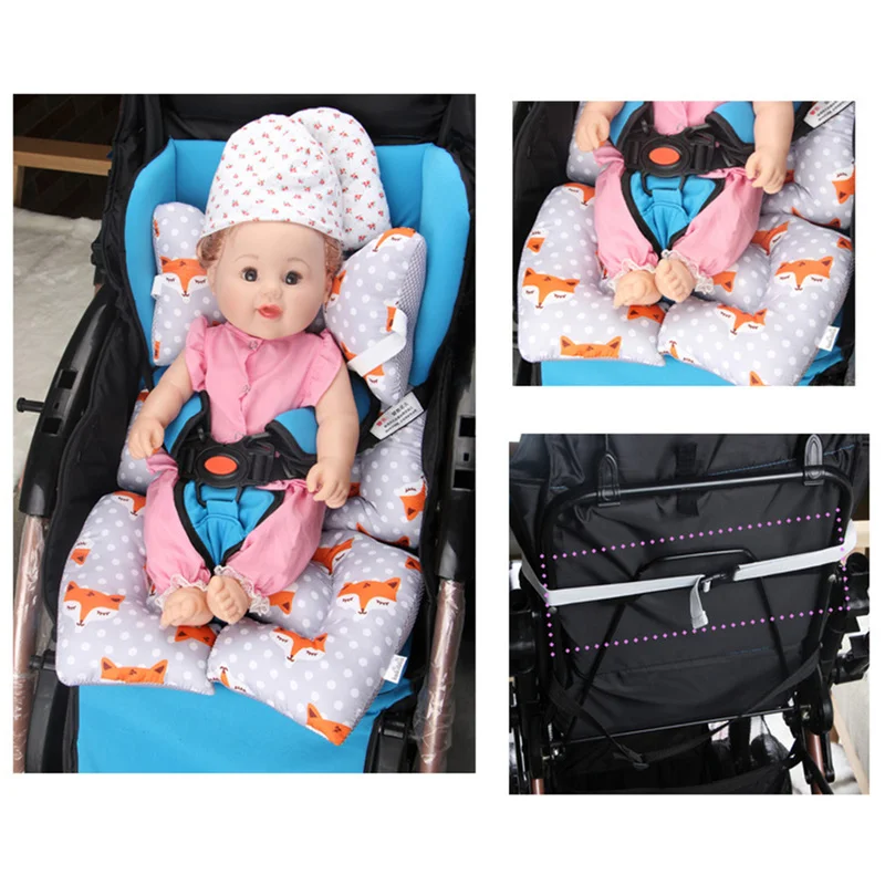 Baby Kids troller Pram Pushchair Soft Car Seat Warm Cotton Pad Cushion Accessory