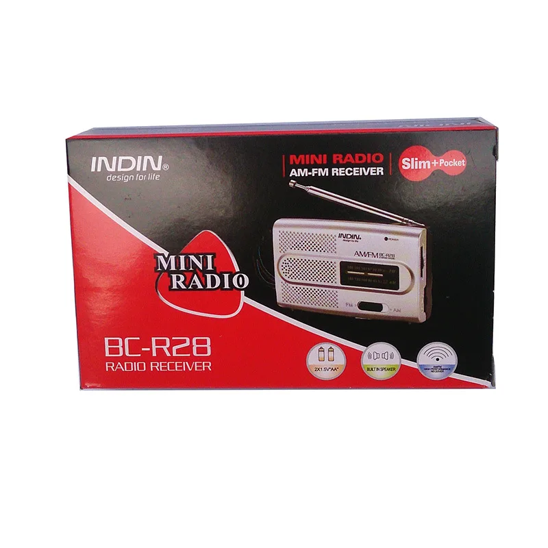 2 Mini Wireless Speaker Stereo Loudspeaker Music FM MP3 Portable Micro Speaker Radio Digital Sound Mini Radio for Elderly Men