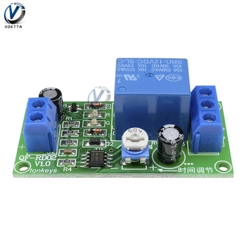 

Relay 12V NE555 Timer Switch Adjustable Time Delay Relay Module AC 250V 10A DC 30V 0-60S Connect Module Relay Board