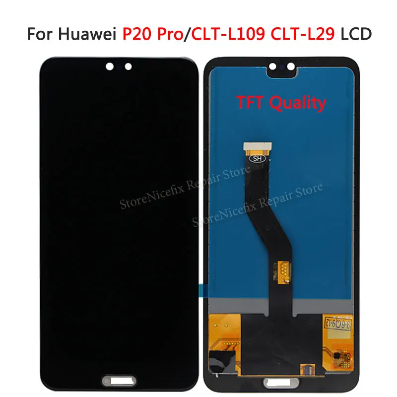 ЖК дисплей TFT 6 1 дюйма для Huawei P20 Pro с рамкой и дигитайзером в сборе сенсорный экран