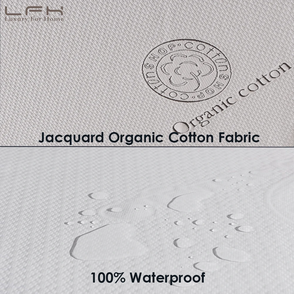 organic cotton waterproof mattress protector queen size (4)