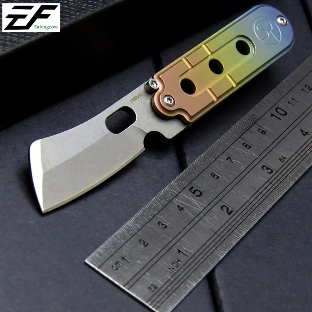 Buy Eafengrow serge S35VN blade knife chain titanium