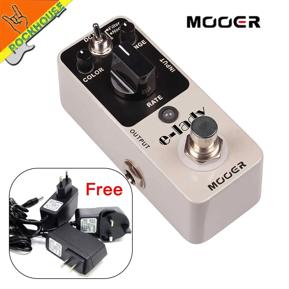 MOOER Eleclady E-lady Vintage Analog Flagner Guitar Effects Pedal Sounds Imposing Filter & Normal Mode True Bypass Free shipping MOOER Eleclady E-lady Vintage Analog Flagner Guitar Effects Pedal Sounds Imposing Filter & Normal Mode True Bypass Free shipping