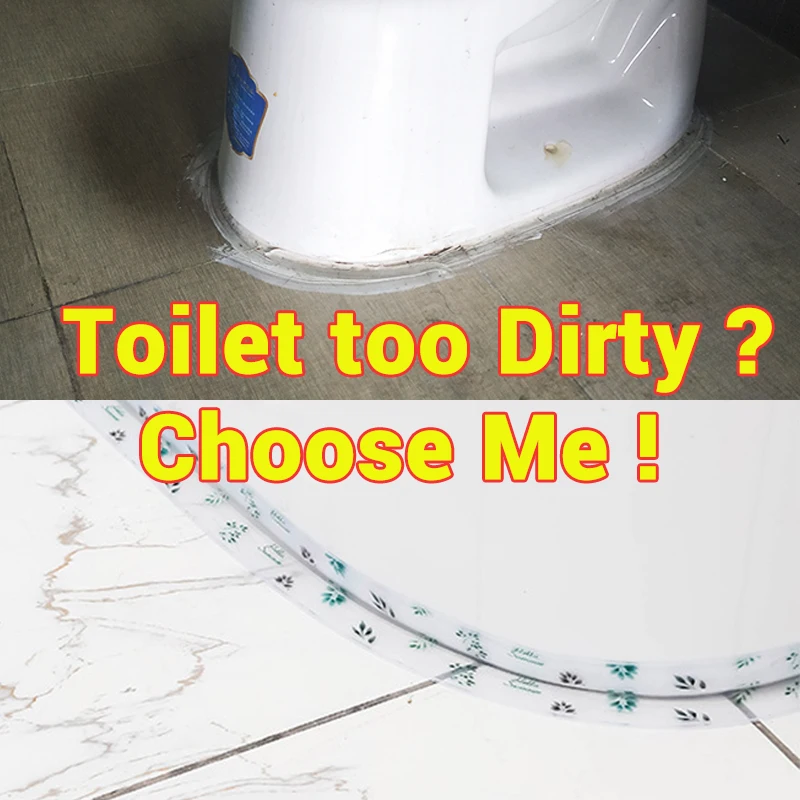 

Bathroom Decoration Toilet Closestool Bottom Waterproof Mildew-proof Tape Kitchen Sink Bathroom Gap Decorative Wall Sticker
