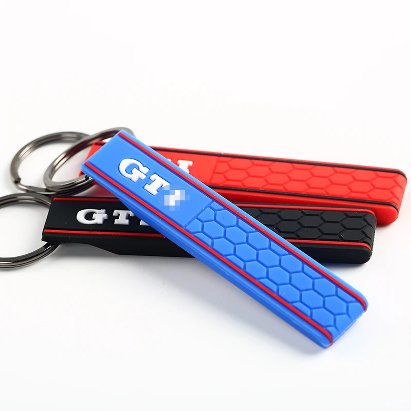 

Silicone Rubber Keyring Key Ring Keychain Key Chain Keyfob For GTI Golf MK2 MK3 MK4 MK5 MK6 MK7 Honeycomb Car Truck