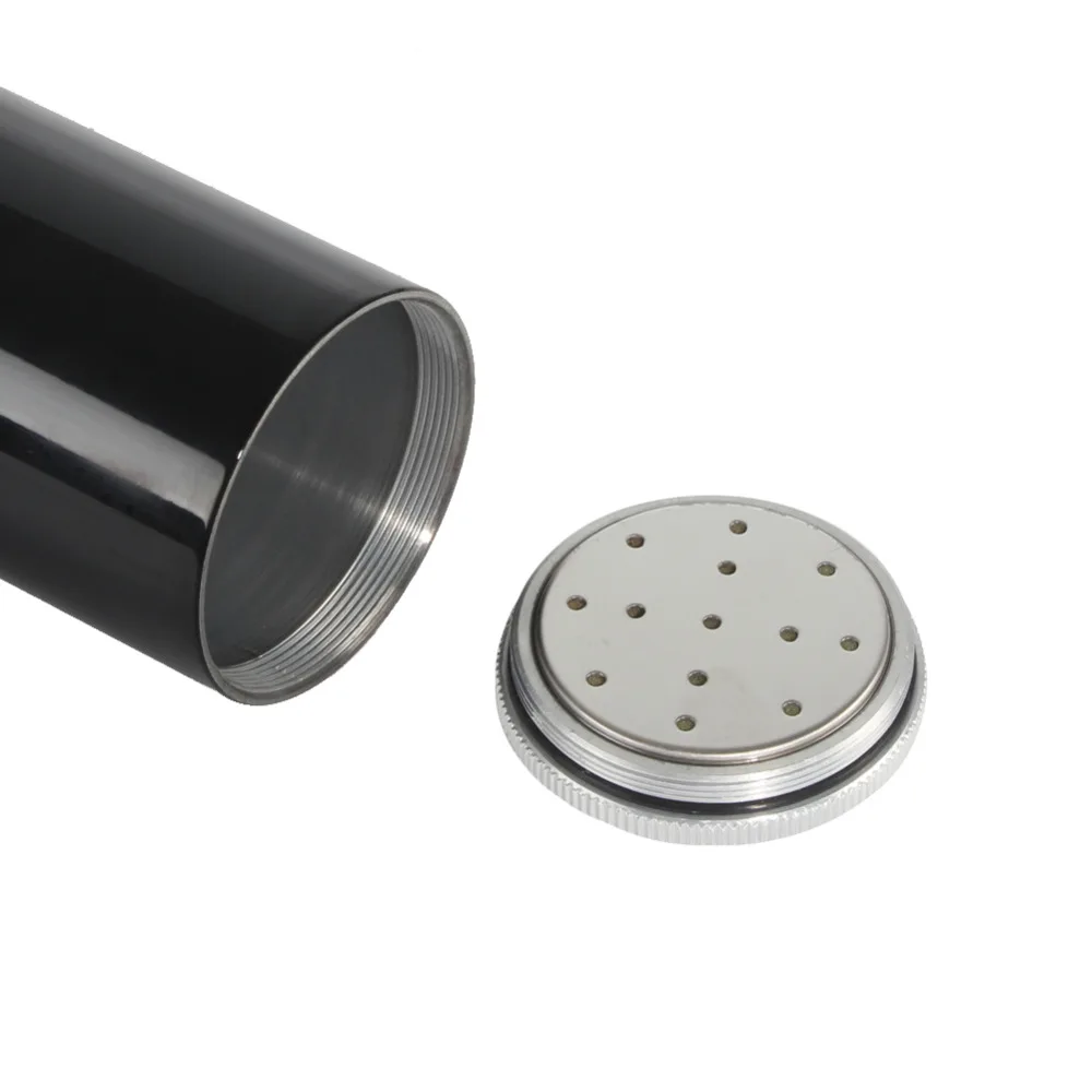 Cigar Tube Metal Travel Cigar Humidor with Hygrometer Humidifier
