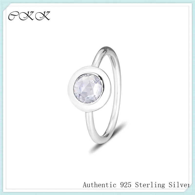 

Radiant Signature Ring 100% 925 Sterling Silver Clear Cz Rings DIY Fine Jewelry for women gift PFR111