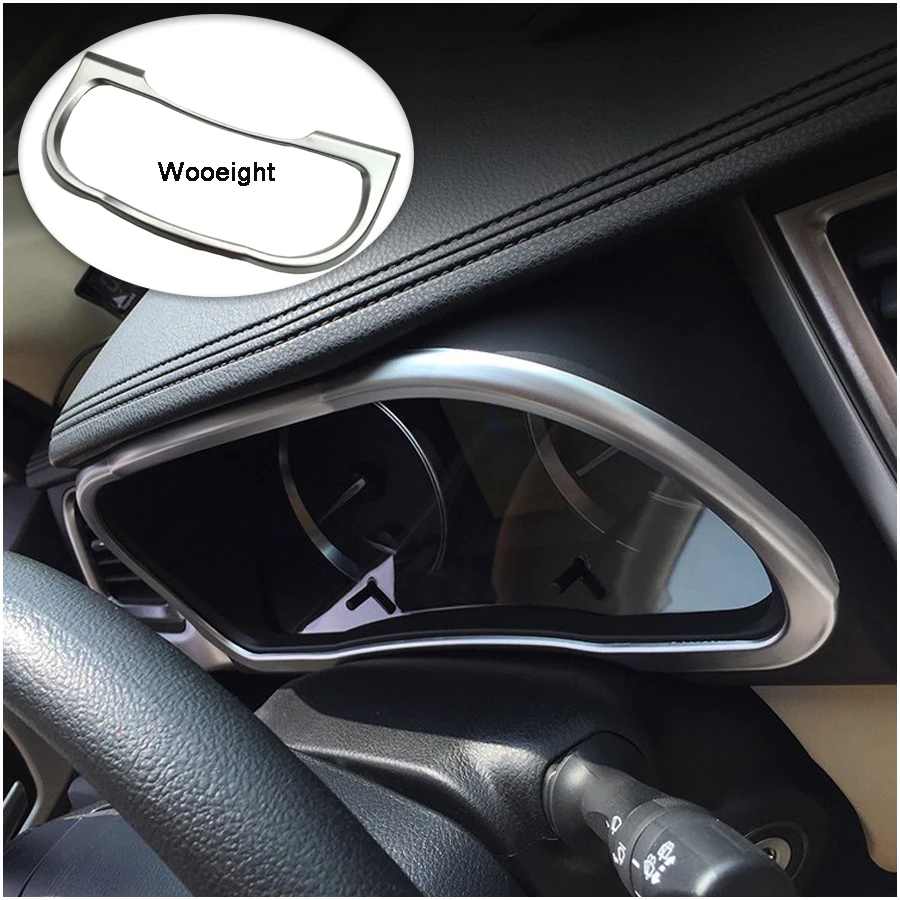 Car Interior Dashboard Trim For Toyota Highlander  Kluger 2014 2015 2016 2017 Styling Chrome Instrument Panel Cover Frame (6)