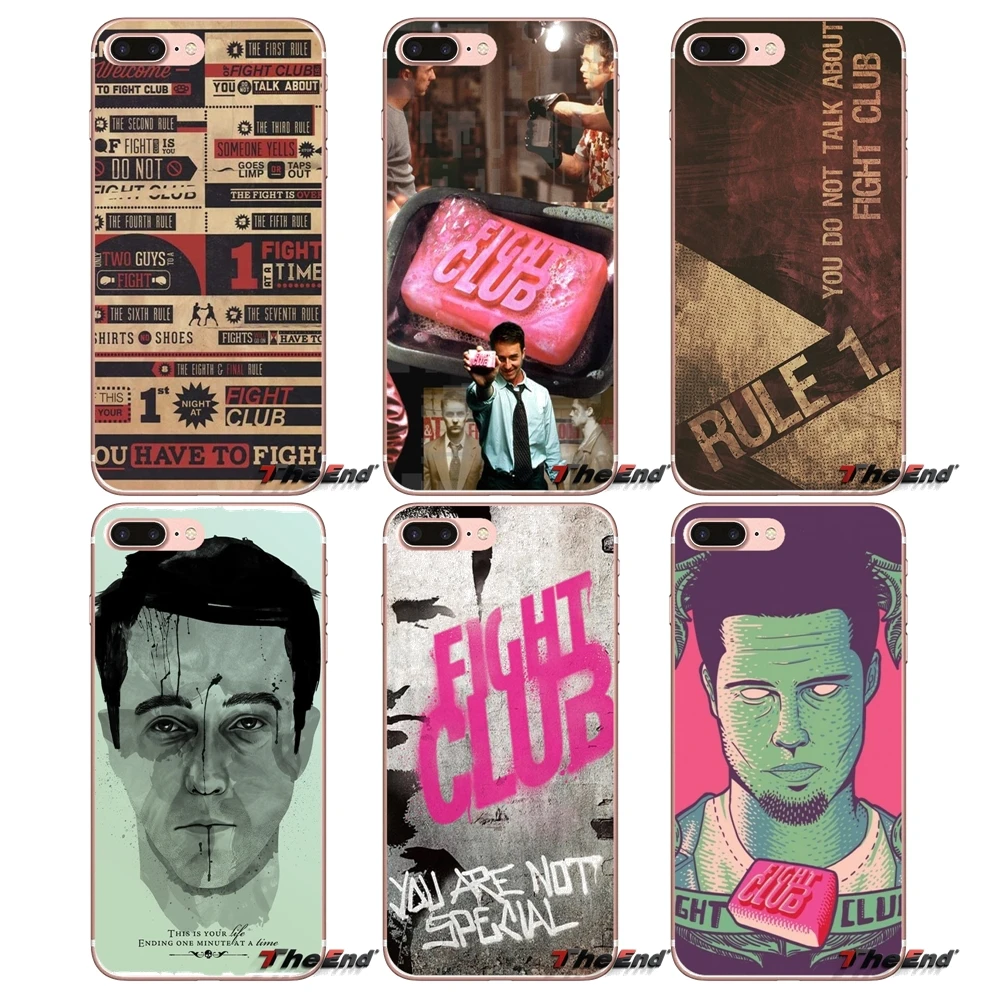 Fight Club Bar of Soap For Sony Xperia M2 M4 M5 E3 T3 XA Z Z1 Z2 Z3 Z5 compact LG G4 G5 G3 G2 Mini Transparent Soft Shell Covers | Мобильные