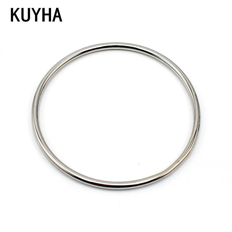 

Bracelets for Women Stainless Steel Classic Simple Silver Gold/Rose Gold Filled Round Wrapped Narrow Circle Wire Bangle&Bracelet