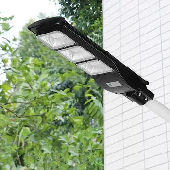 

90W LED Solar Powered Street Light Outdoor Radar Sensor Lights Induction Waterproof Lamp