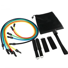 Многофункциональный 11 шт./компл. веревки Эспандер для фитнеса Кроссфит латексные трубки педали спортсмена тренировки тела для занятий йогой