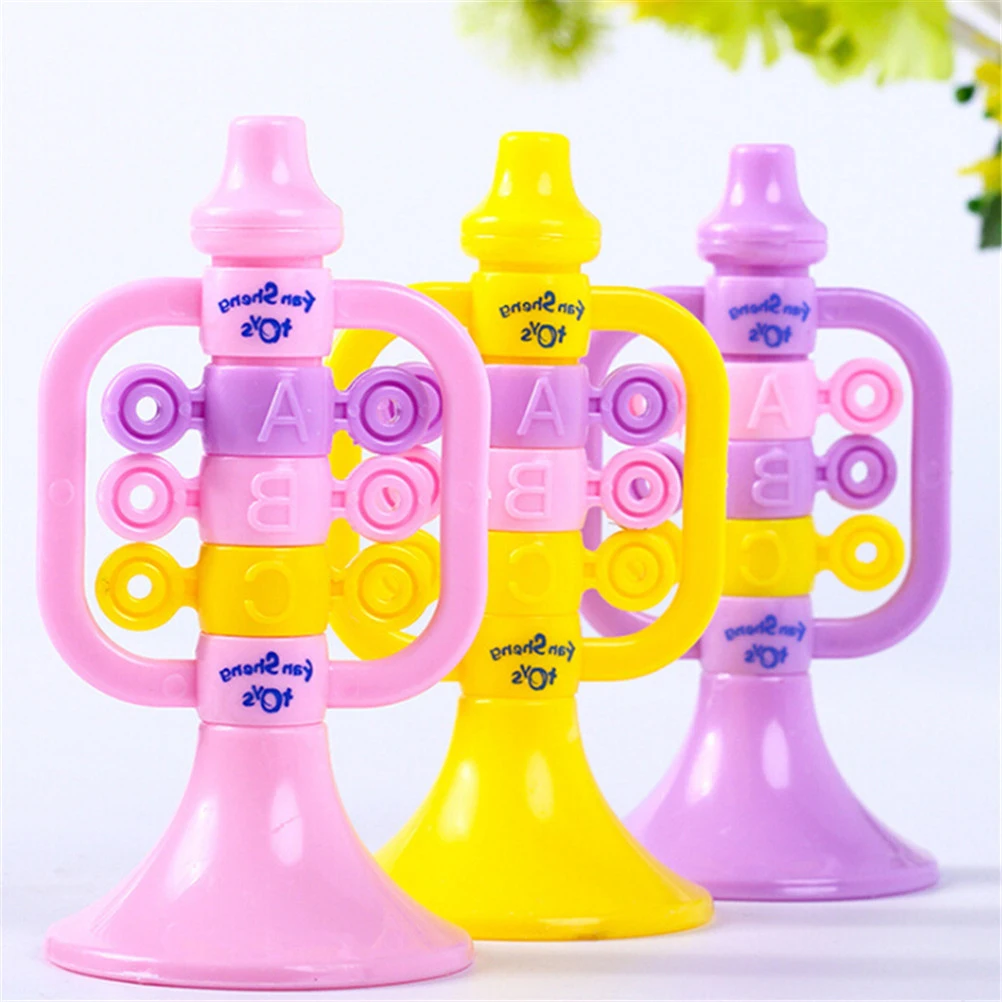 Random Send Creative Colorful Plastic Trumpet Hooter Plastic Baby Kids