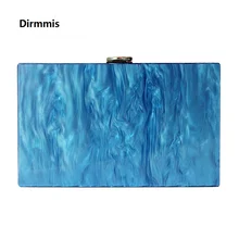 Модный аксессуар Женская милая сумка акриловая синяя Однотонная ночная Сумочка для ужина Женская Свадебная вечерняя сумка модный клатч для вечеринок