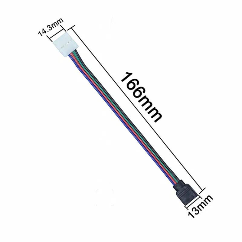 5 шт./лот 4 Pin RGB светодиодные ленты Разъем провода женский кабель Сварка Расширение Разъем для RGB не водонепроницаемый светодиодный светильник ленты