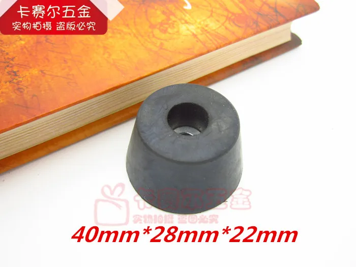 Black rubber furniture pads, pads with gasket, suitable for large