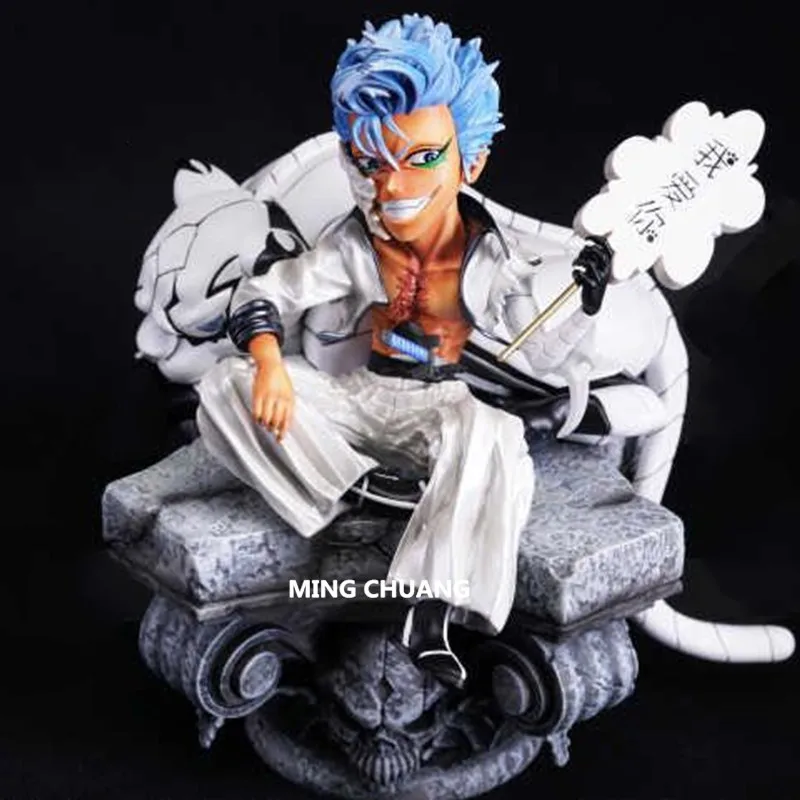 Статуя отбеливатель Grimmjow jeagerjaches положение сидя бюст GK 22 см экшн фигурка