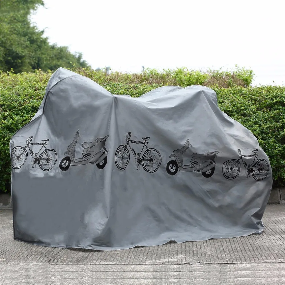 Flash Deal Bicycle UV Protector Cover Dustproof Bike Rain Dust Cover Waterproof Outdoor Gray For Bike Bicycle Cycling 200X110cm 0