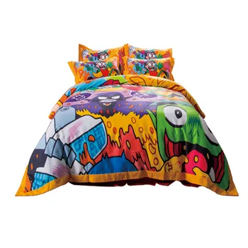 

Colorful Cartoon Kids Bedding Sets Twin Queen King Size Duvet Cover Pillowdase Bed Sheets Children Bedroom Decor