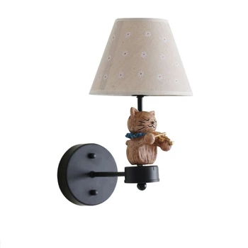 

Nordic Children Bedroom Wall Lamps Led Cat Symphony Wall Lights Boy Girl Room Decoration Lamp Christmas Present Birthday Present